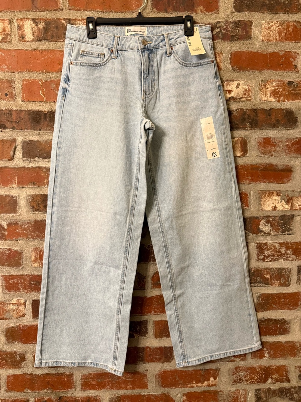 No Boundaries Light Blue Wide Leg Women's Jeans